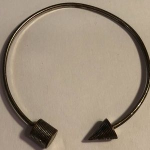 Vintage geometric shapes cuff bracelet 1970s gypsy